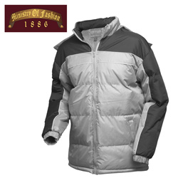 Mens Grey Bubble Jaket Model# 912-B-GREY
