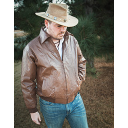Brown Leather Jacket Model# 393-BROWN