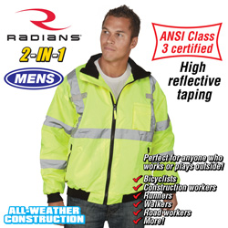 Hi-Vis 2-in-1 Bomber Jacket Model# SJ11
