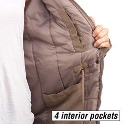 Womens Microfiber Jacket&nbsp;&nbsp;Model#&nbsp;77994-BRITISH TAN
