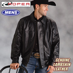 Roper Lambskin Bomber Coat Model# 02-097-0524-0550 BLUS
