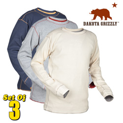 3 Pack Dakota Grizzly Thermal Shirts