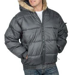 Bubble Jacket with Fur Hood&nbsp;&nbsp;Model#&nbsp;JK6000GM