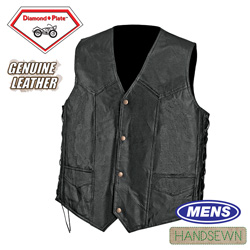 Pebble Grain Leather Vest&nbsp;&nbsp;Model#&nbsp;GFVPB