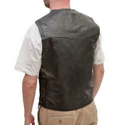 Pebble Grain Leather Vest&nbsp;&nbsp;Model#&nbsp;GFVPB