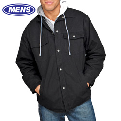 Utility Pro Jacket with Fleece Hood - Black Model# UP6010-BLACK