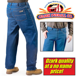 Ozark Overall Company Stone-Washed Jeans Model# 4446WDJ