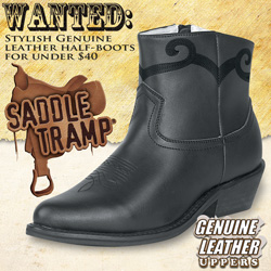 Saddle Tramp® Western Half Boots Model# A8001