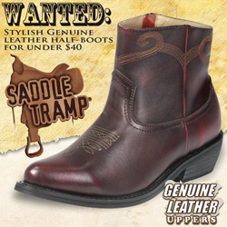 Saddle Tramp® Cherry Western Half Boots&nbsp;&nbsp;Model#&nbsp;A8002