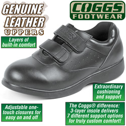 Coggs Black Mens Care Shoes Model# CT1877