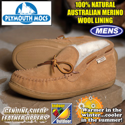 UPC 845402002586 product image for Plymouth Mocs Mens Chukka Slippers - Size: 8 | upcitemdb.com