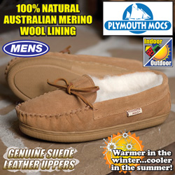 UPC 845402002647 product image for Plymouth Mocs Mens Moccasins - Size: 8 | upcitemdb.com