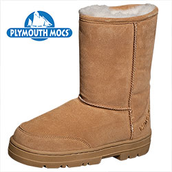 UPC 845402002630 product image for Plymouth Mocs Womens Boot Slippers - Size: 6 | upcitemdb.com