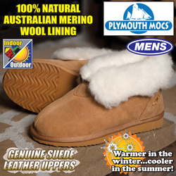 UPC 845402002609 product image for Plymouth Mocs Mens Ankle Boot Slippers - Size: 8 | upcitemdb.com