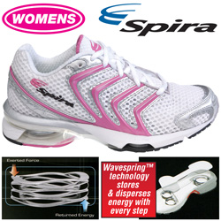 Spira Womens Striker Shoes With Pink Stripes Model# SRS102