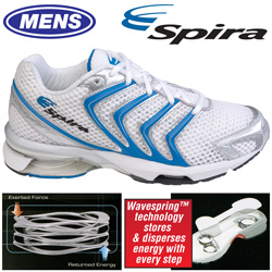 Spira Mens Striker Shoes With Blue Stripes Model# SRS101