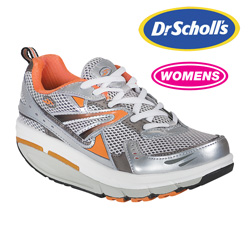 White/Orange Dr. Scholl's Fitness Shoe&nbsp;&nbsp;Model#&nbsp;WHITE/ORANGE/GRAY