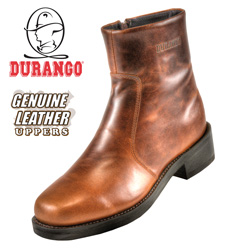Durango Brown Side-Zip Boots Model# SW2944