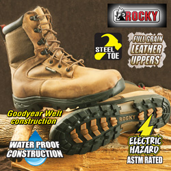 Rocky Prolight Steel Toe Boots Model# FQ0006577