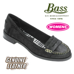 Bass Penny Loafer - Black&nbsp;&nbsp;Model#&nbsp;BROOKFIELD-BLACK BURNISHED