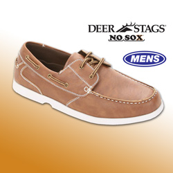 No Sox Cooper Deck Shoes&nbsp;&nbsp;Model#&nbsp;COOPER-COGNAC