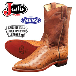 Full Quill Ostrich Boot Model# 3192