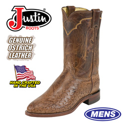 Justin Ostrich Boots&nbsp;&nbsp;Model#&nbsp;3290