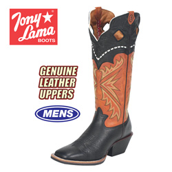 Tony Lama Black Kodiak Boot Model# RR1009