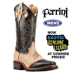 Lizard Saddle Vamp Boots Model# 11171-04-BLACK