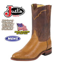 Justin Ostrich Boots Model# 3292