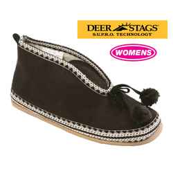 Womens Deer Stags Mutsy Slippers&nbsp;&nbsp;Model#&nbsp;MUTSY-BLACK