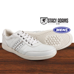 Stacy Adams Argosy Shoe - White&nbsp;&nbsp;Model#&nbsp;53370-100
