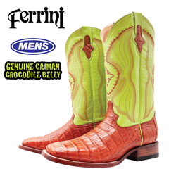 Ferrini Belly Caiman Boots&nbsp;&nbsp;Model#&nbsp;12493-02