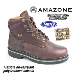 Amazone Workboots - Brown Model# T-1 BROWN