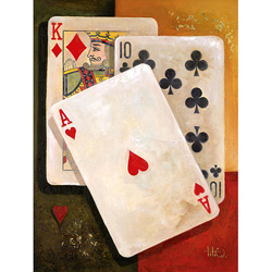 Poker King On Canvas Model# 75-152HR
