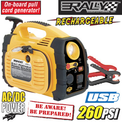 Rally 8-In-1 Portable Power Source Model# 7471