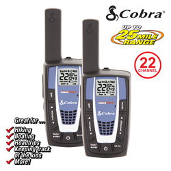 Cobra 25-Mile GMRS Radio (pair) Model# CXR700