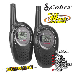 Cobra 18-Mile GMRS Radios - 2 Pack Model# CXT90
