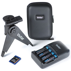 Vivitar Black 10.1 Megapixel Digital Camera With Kit&nbsp;&nbsp;Model#&nbsp;VX327BC-BLK-KIT
