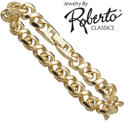 Figure-8 14k Gold Bracelet&nbsp;&nbsp;Model#&nbsp;18