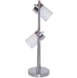 2-Light Adjustable Table Lamp - White&nbsp;&nbsp;Model#&nbsp;3031TW