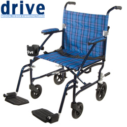 Fly Lite Lightweight Transport Wheelchair Model# DFL19-BL
