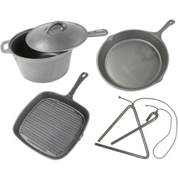 5pc Cast Iron Cookware Set Model# CICSET5
