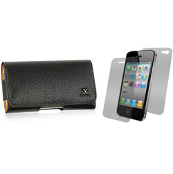 Premium Leather Horizontal Cell Phone Case Model# IP3GS-HBRW