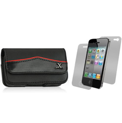 Premium Leather Vertical Cell Phone Case&nbsp;&nbsp;Model#&nbsp;IP3GS-HRLine