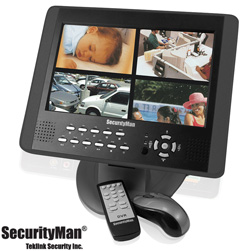 Space Saving 4 Channel DVR with 10.2 Inch LCD - 320GB Model# LCDDVR4-320