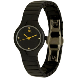 Orbital Collection Ceramic Swiss Watch Reentry Black - Women's Model# CW531LL