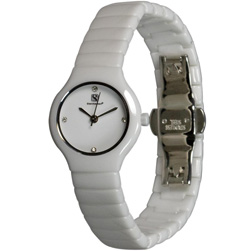 Orbital Collection Ceramic Swiss Watch Reentry White - Women's Model# CW531WL
