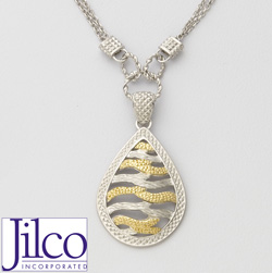 Two Tone Earrings Model# JN152