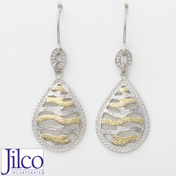 Two Tone Earrings&nbsp;&nbsp;Model#&nbsp;JE152